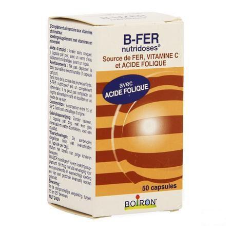 B-ijzer Nutridoses Capsule 50  -  Boiron