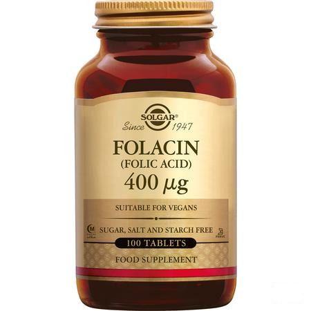 Solgar Folacin (Foliumzuur) Comp 100X400Mcg  -  Solgar Vitamins