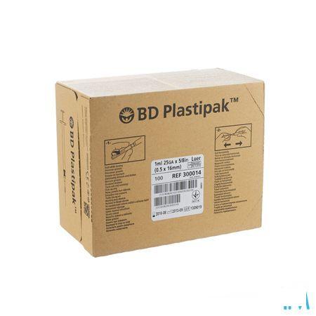 Bd Plastipak Spuit+Nld Tuberc.1  ml 25G 5/8 1 303175