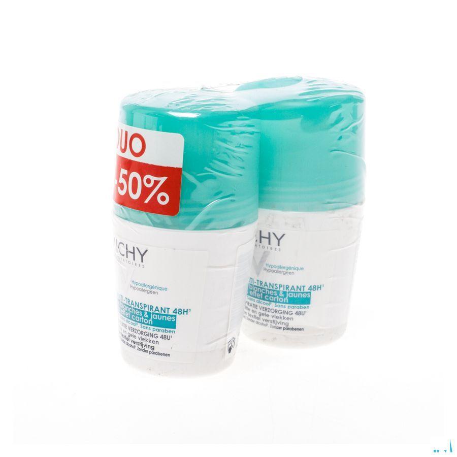 Vichy Deo Anti trace Roller 48h Duo 2x50 ml  -  Vichy