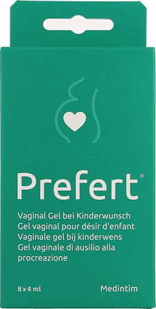 Prefert Vag. Glijmiddel Kinderwens Applic. 8X40 ml