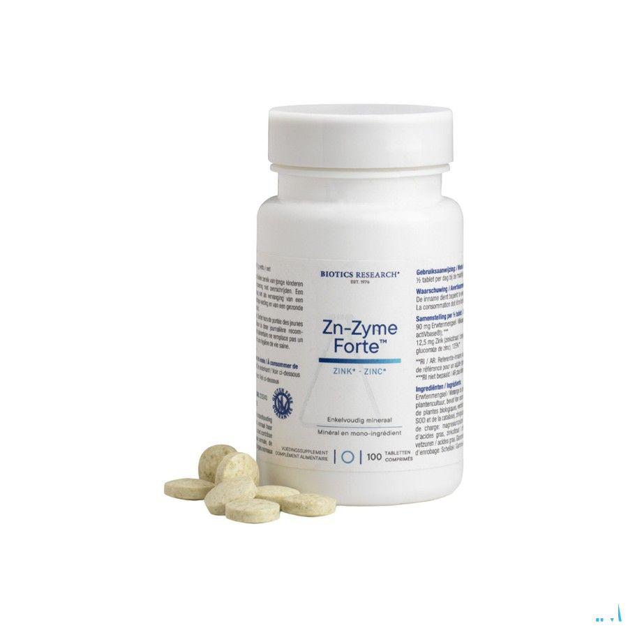 Biotics Zn-Zyme Forte 100 comprimés  -  Energetica Natura