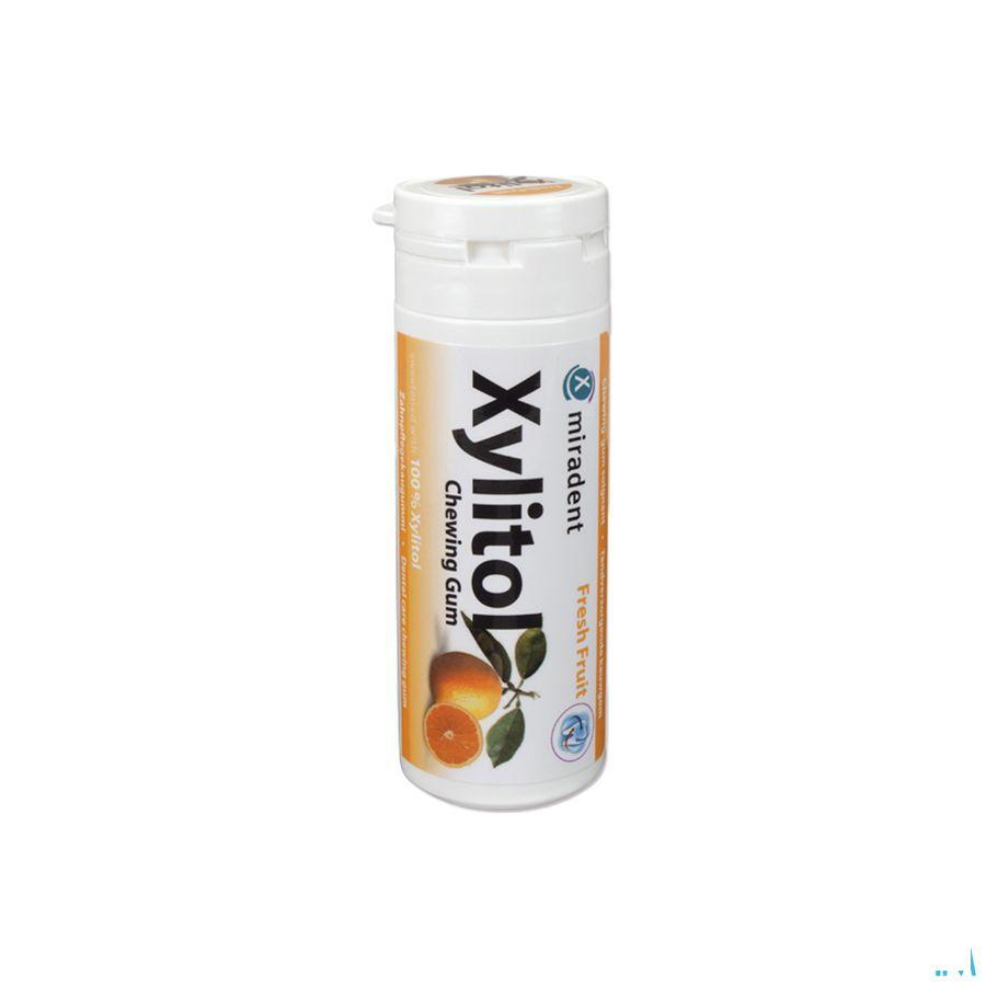 Miradent Kauwgom Xylitol Fruit Zs 30  -  Eureka Pharma