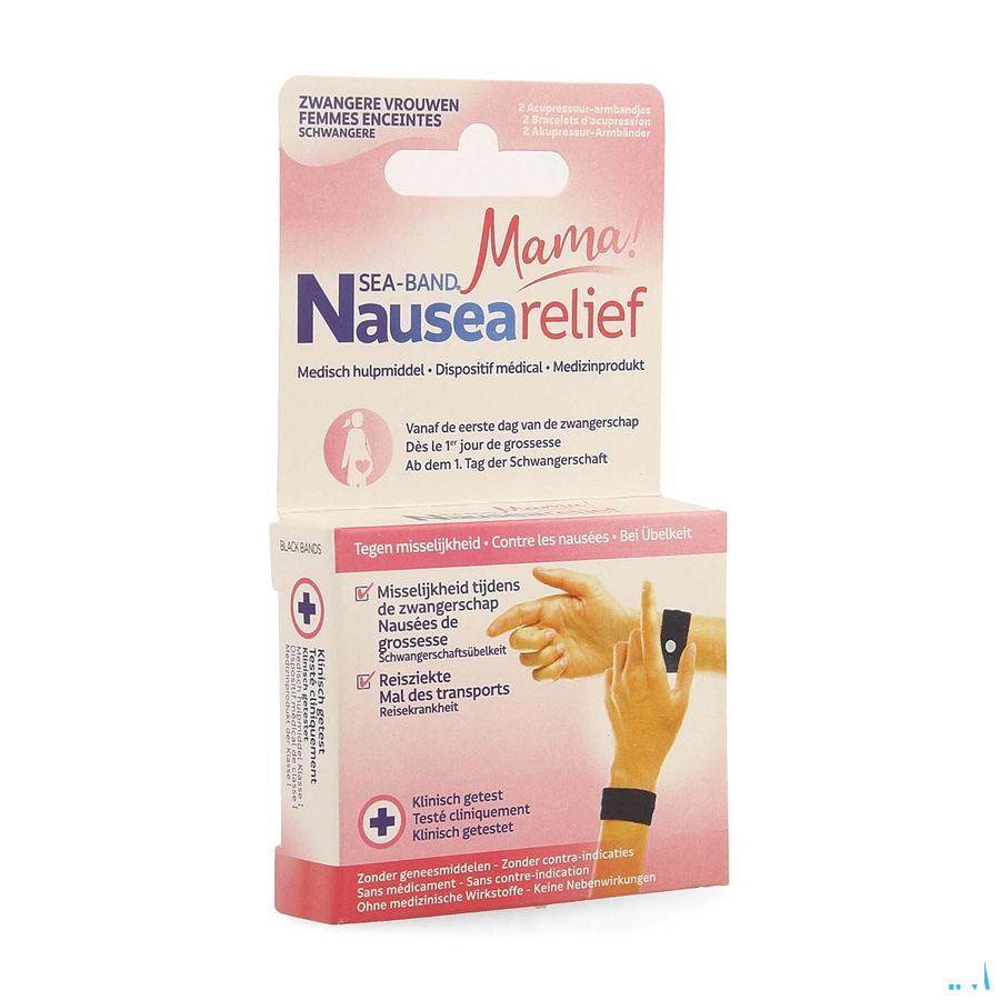 Sea Band Mama Zwangerschap Armband Zwart 2