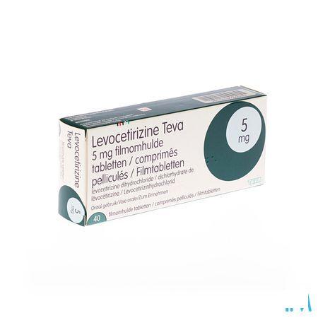 Levocetirizine Teva 5 mg Comprimes Pellicules 40 X 5 mg 