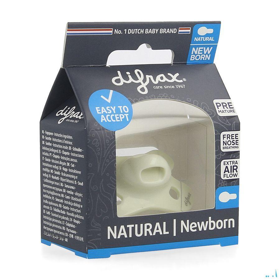 Difrax Fopspeen Natural Newborn Uni/Pure Assorti