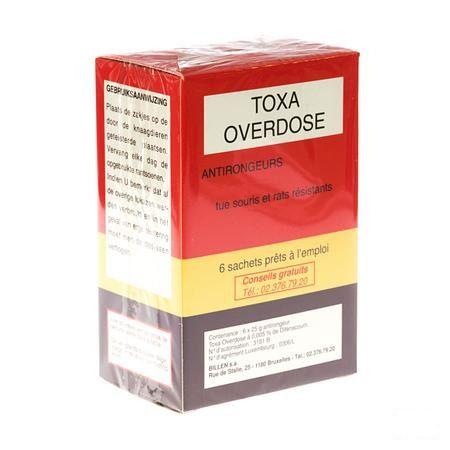 Toxa Overdose Muizenvergif 6 X 25 gr