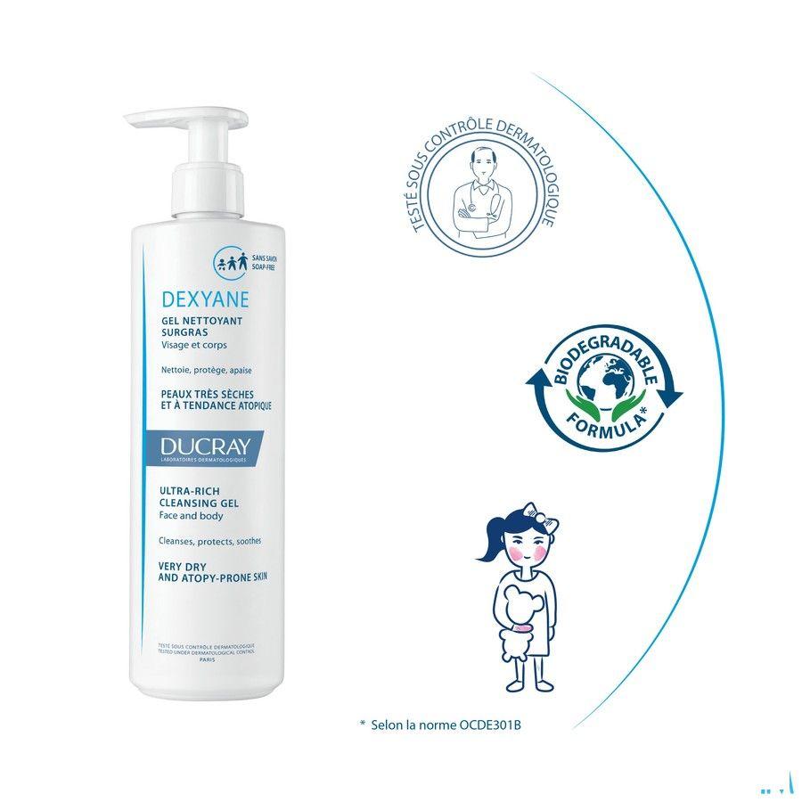 Ducray Dexyane Gel Nettoyant Surgras 400 ml