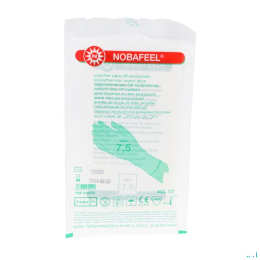 Nobafeel Handschoen Latex Poedervrij Steriel 7.5  -  Bota