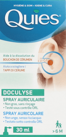 Quies Doculyse Tegen Proppen Oorsmeer Spray 30 ml  -  Quies
