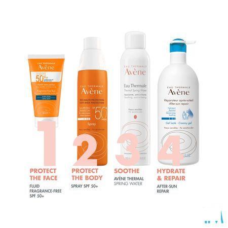 Avene Zon Ip50 + Fluide Zonder Parfum 50 ml  -  Avene