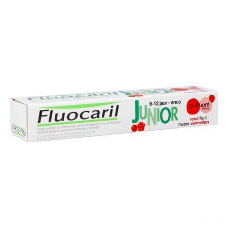 Fluocaril Tandpasta Junior Rood Fruit 75  ml Nf