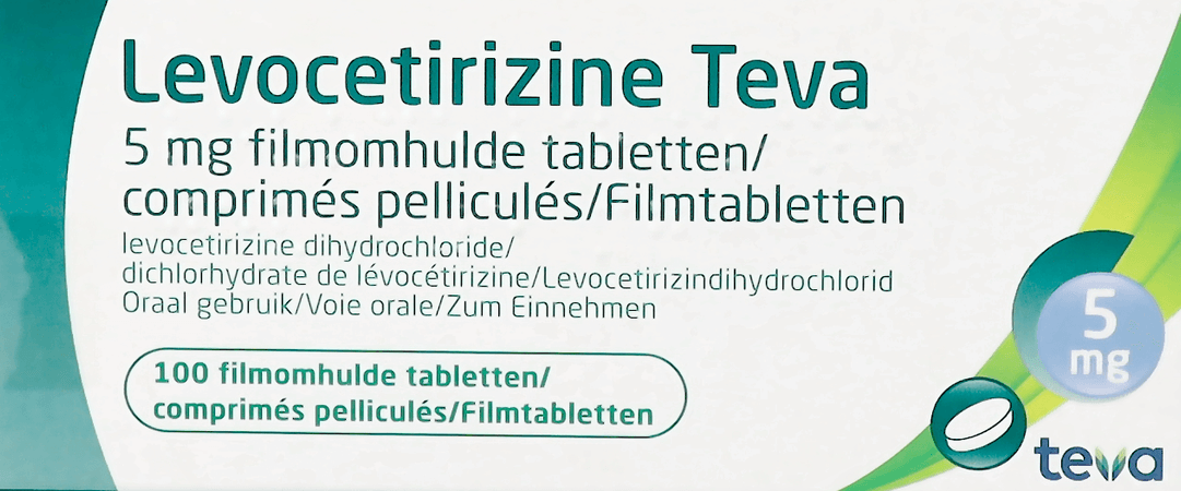 Levocetirizine Teva 5 mg Comprimes Pellicules 100 X 5 mg 