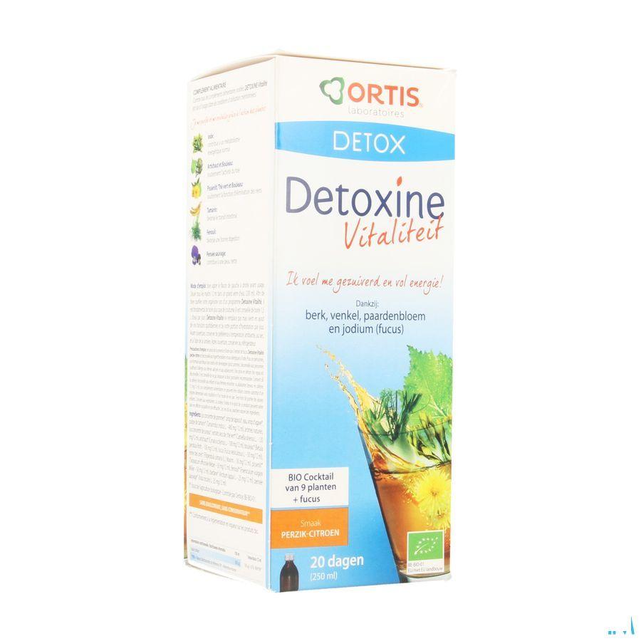 Detoxine Vitalite Peche Citron Fucus Bio 250 ml  -  Ortis