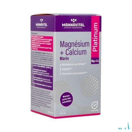 Mannavital Magnesium + Calcium Mariene V-Caps 120