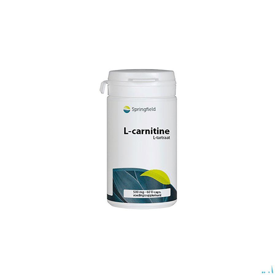 L-carnitine 68% 500 mg Springfield V-Capsule 60  -  Springfield Nutraceuticals