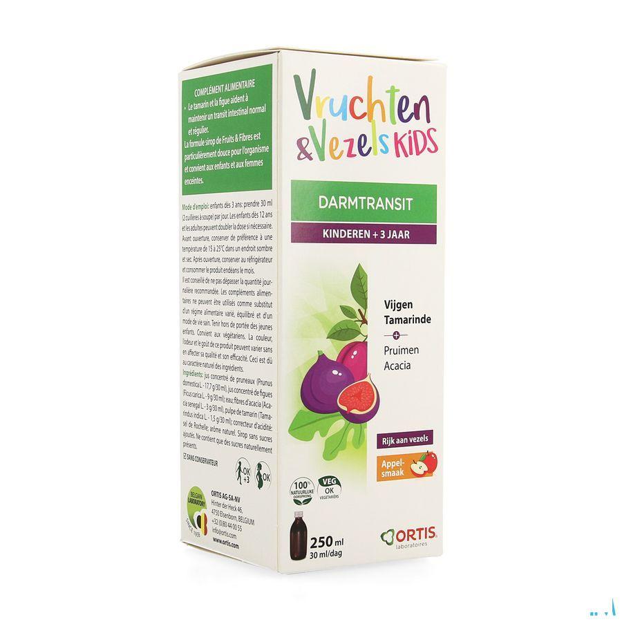 Ortis Fruits & Fibres Kid's Sirop 250 ml  -  Ortis