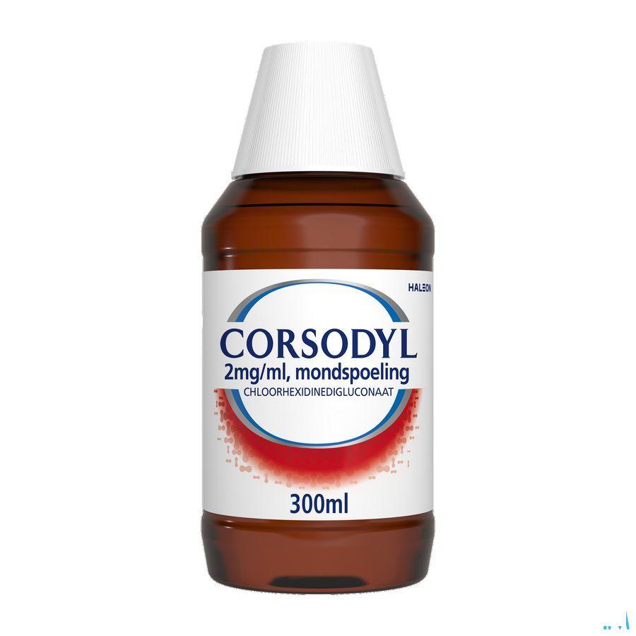 Corsodyl 2Mg/ml Mondspoeling Oplossing 300 ml