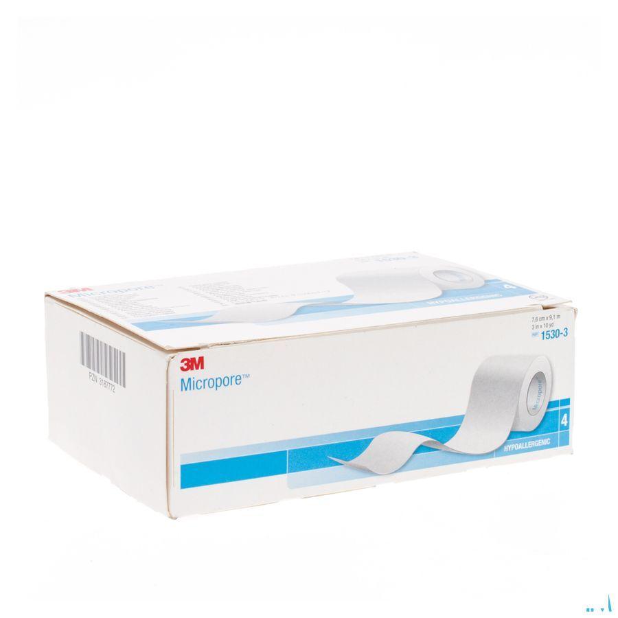 Micropore 3m Hechtpleister 75mmx9,15m Rol 4 1530  -  3M