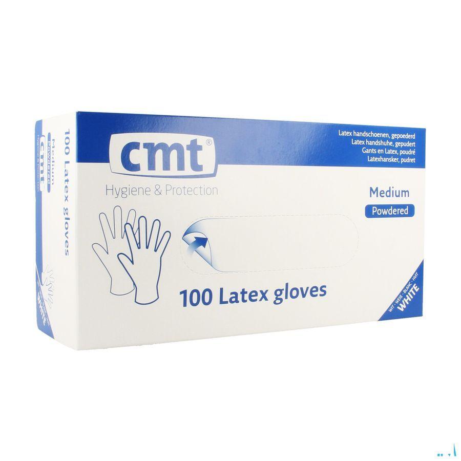 Cmt Handschoenen Latex Wit Lp L 100  -  Infinity Pharma