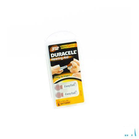 Duracell Easytab Hoorbatterij Da312 6 Bruin