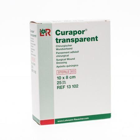 Curapor Transparant Steriel 10cmx 8cm 25 13102  -  Lohmann & Rauscher