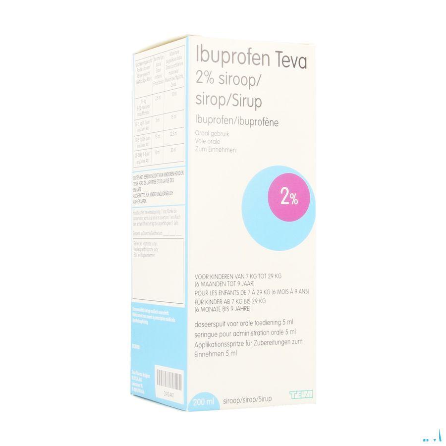 Ibuprofen Teva 2% Sirop 200 ml