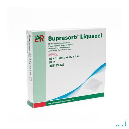 Suprasorb Liquacel Vezelverb Hydroact. 10X10Cm 10  -  Lohmann & Rauscher