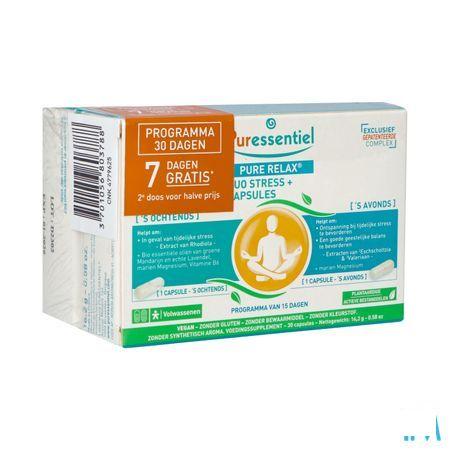 Puressentiel Pure Relax Duo Stress Caps 30 Aanbod
