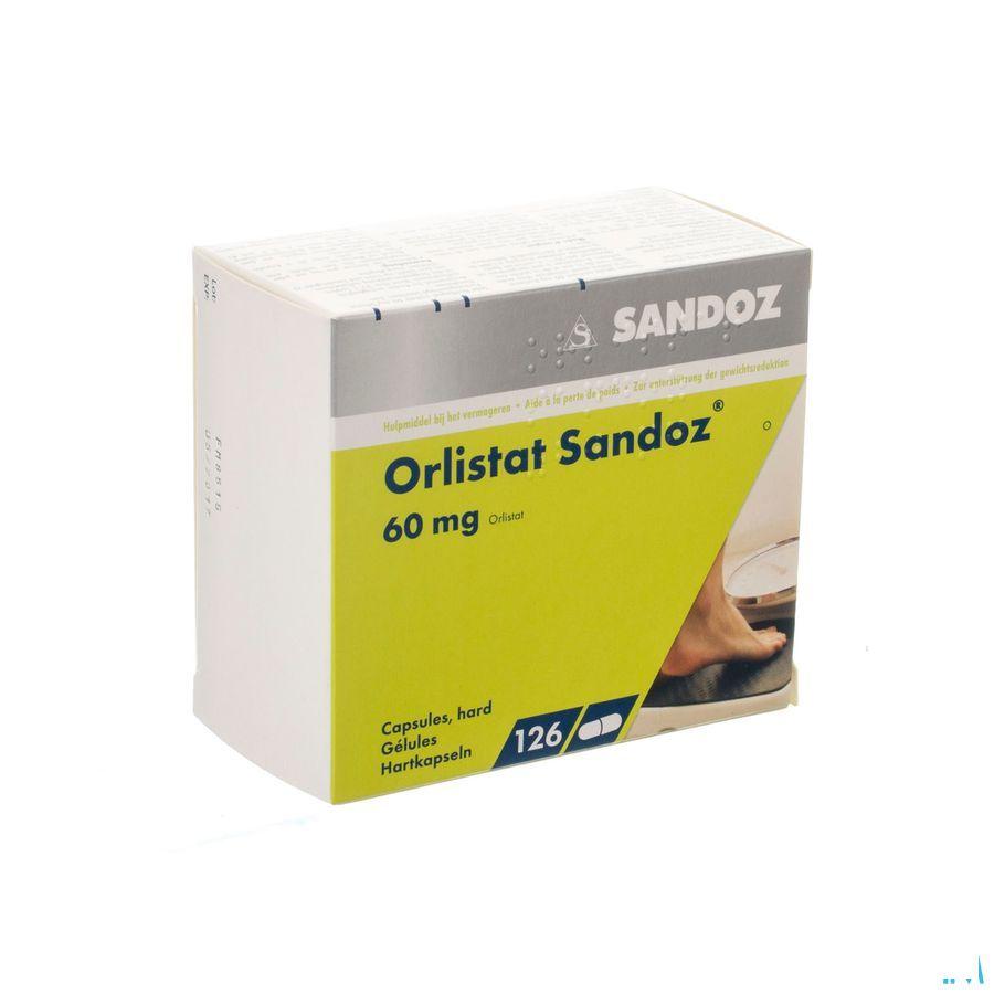Orlistat Sandoz Capsule Dure 126 X 60 mg 