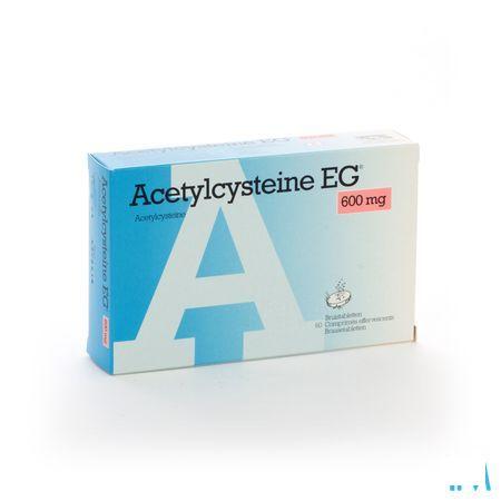 Acetylcysteine EG 600 mg Comprimes Eff. 60x600 mg  -  EG