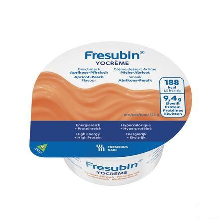 Fresubin Yocreme Peche-abricot 4x125 gr 7119701  -  Fresenius