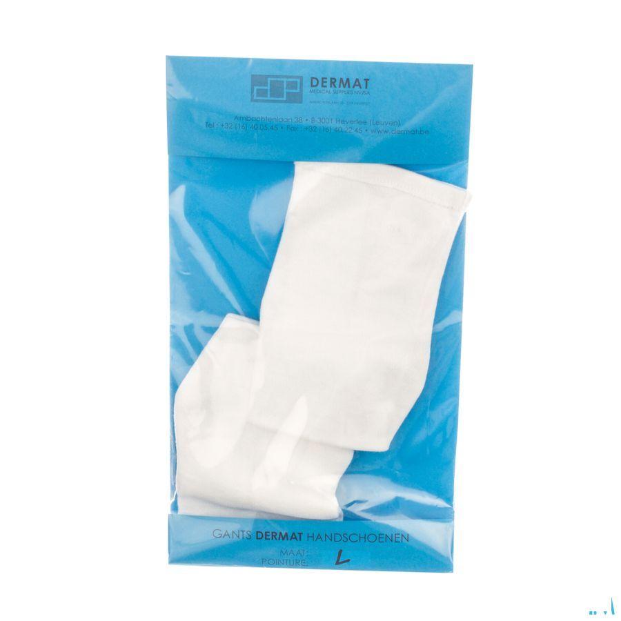 Dermat Gants 2 Large 100% Coton  -  Dermat