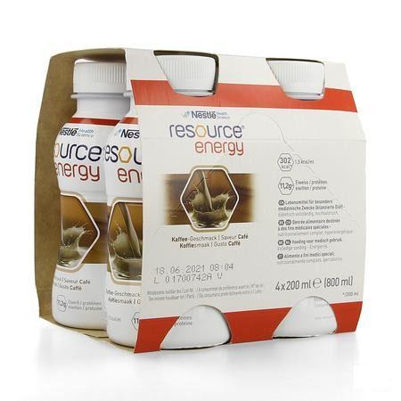 Resource Energy Drink Koffie 4x200 ml  -  Nestle