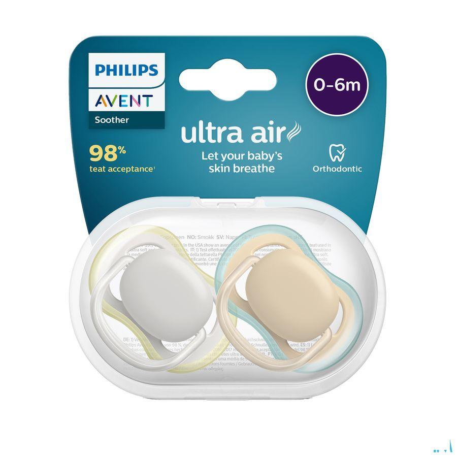 Philips Avent Fopspeen +0M Air Groen Grijs