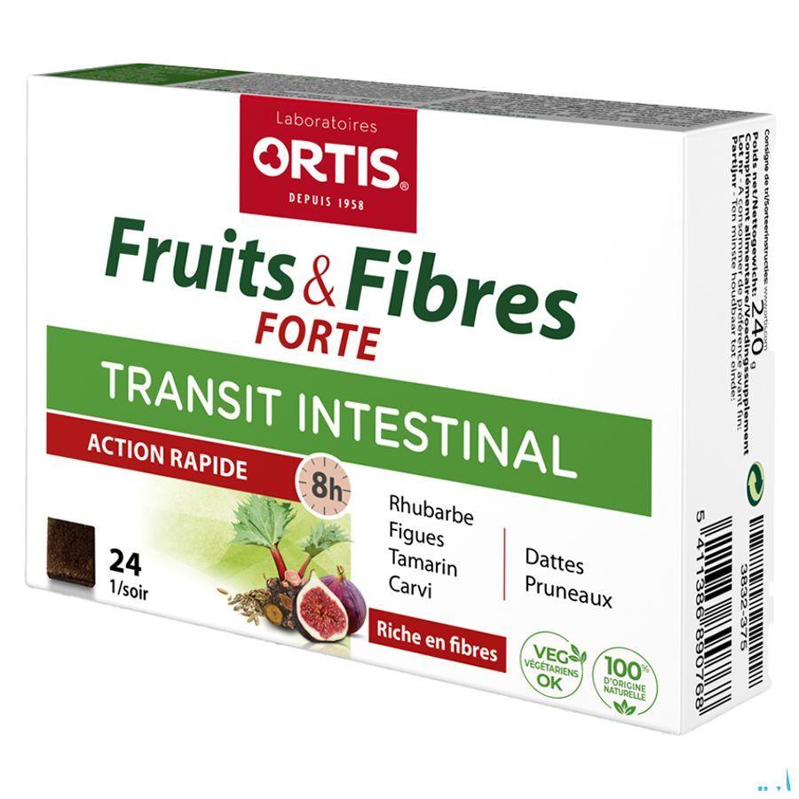 Ortis Vruchten & Vezels Forte Blokje 24  -  Ortis