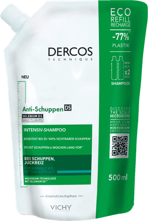 Vichy Dercos Shampooing Trait.A/Pell Chev.Mi x Refill 500 ml