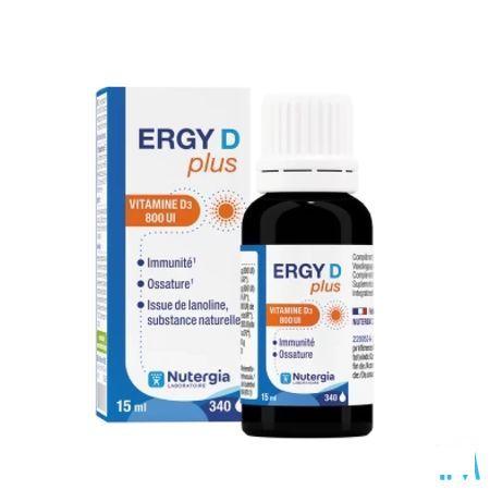 Ergy D Plus Flacon 15 ml  -  Lab. Nutergia