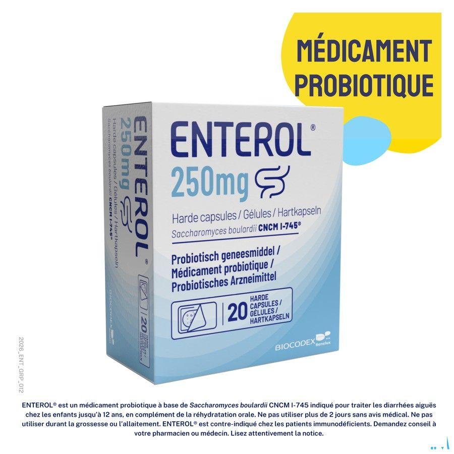Enterol 250 mg Capsule Harde Dur S/blister 10x250 mg
