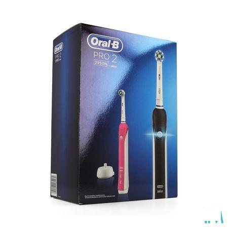 Oral B Pro 2950 Duo Tandenborstel Elec. Black+Pink