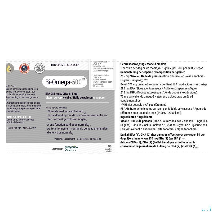 Bi-Omega-500 90 softgels  -  Energetica Natura