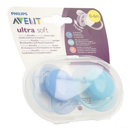 Philips Avent Sucette Soft + 0m Mix 2 Scf212/21  -  Bomedys