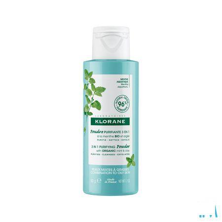 Klorane Gezicht Munt Aquatic Zuiverend Poeder 50 g