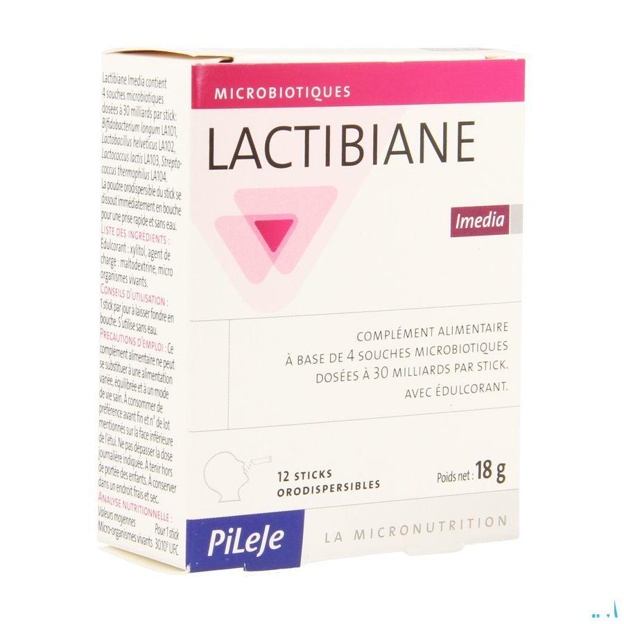 Lactibiane Imedia Sticks 12  -  Pileje