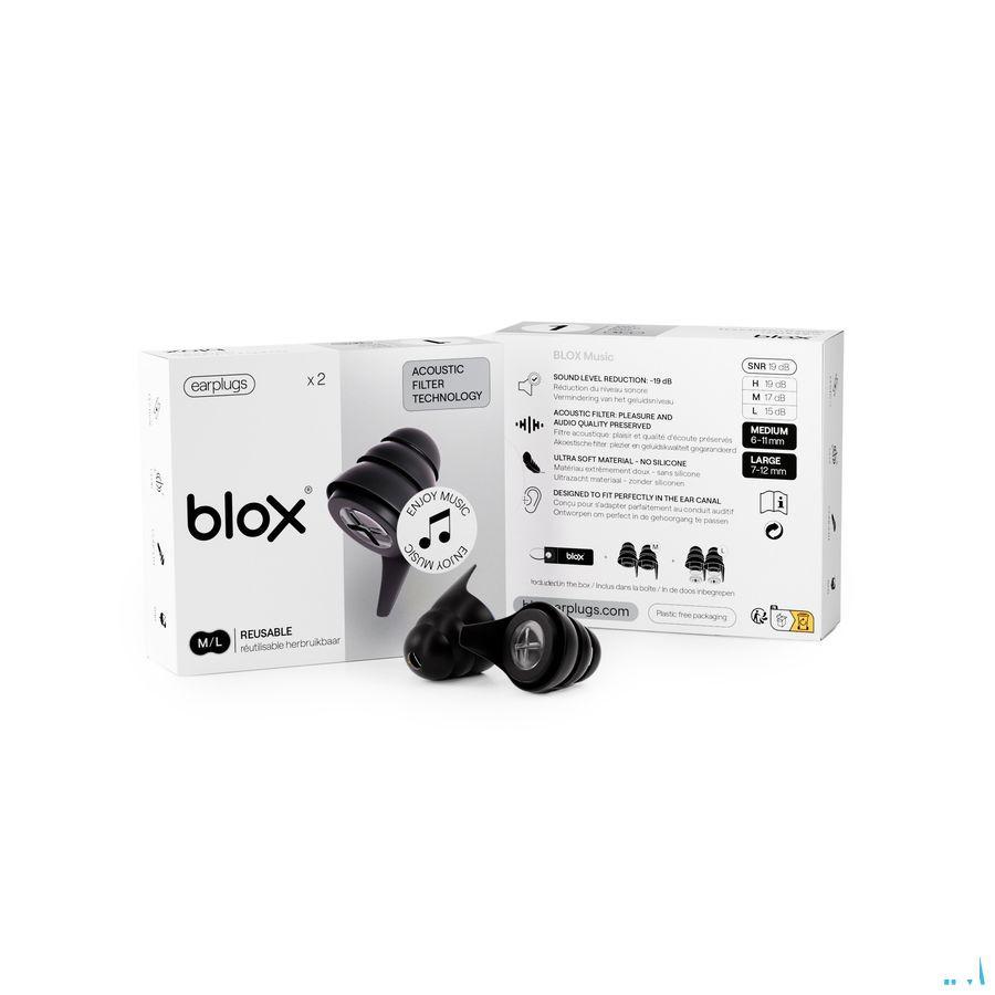 Blox Music Noir 1 Paire