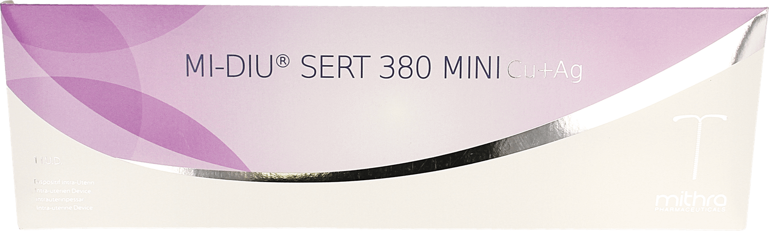 Mi-Diu-Sert 380 Mini Cu + Ag Dispos. Contraceptif