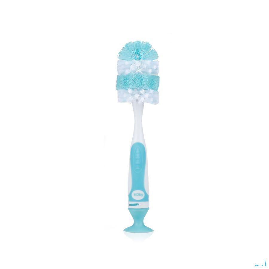 Nuby Flessenborstel Met Kleinere Speenborstel En Zuignap  -  New Valmar