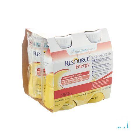 Resource Energy Drink Banane 4x200 ml  -  Nestle