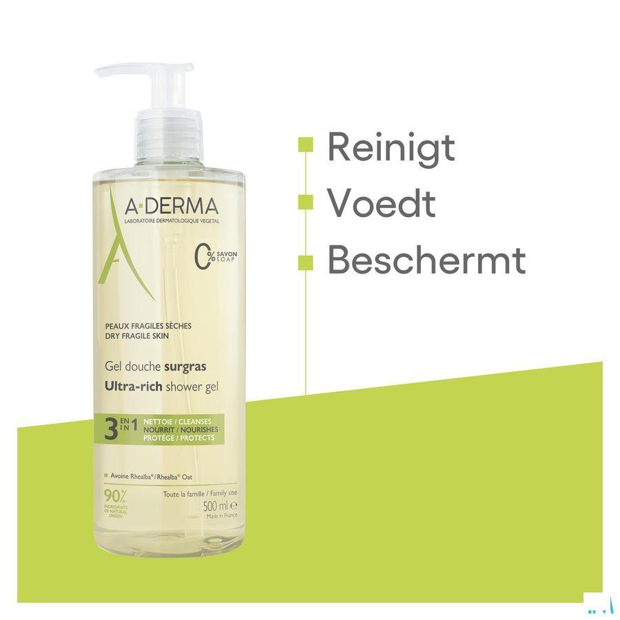 Aderma Douchegel Overvet 500 ml  -  Aderma