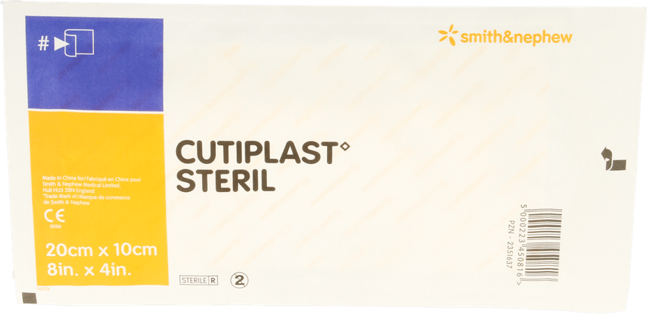 Cutiplast Ster 10,0x20,0cm 1 66001475  -  Smith Nephew